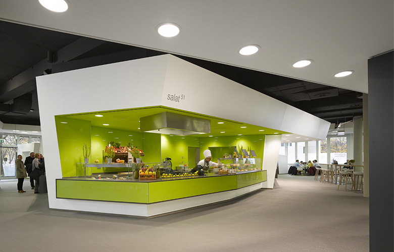 Salatbar im Siemens FoodCourt