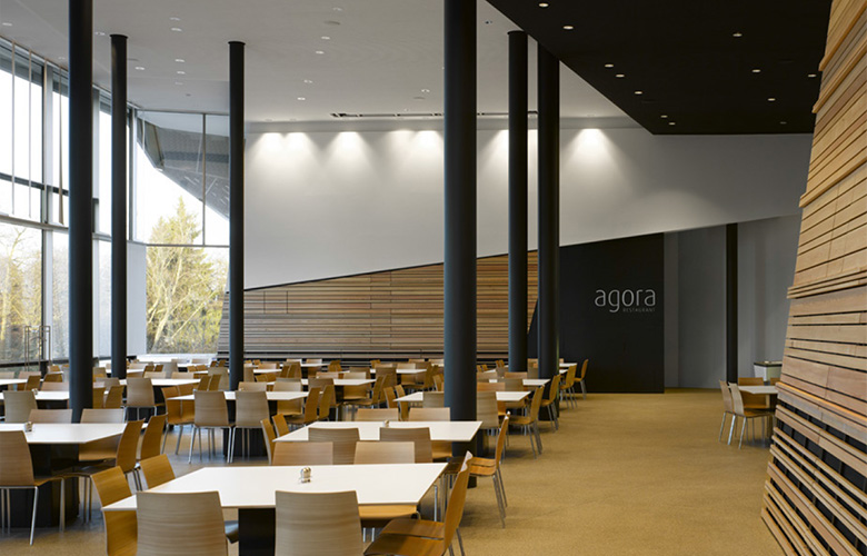 form follows content – Linde Agora, Mitarbeiterrestaurant und Konferenzzentrum